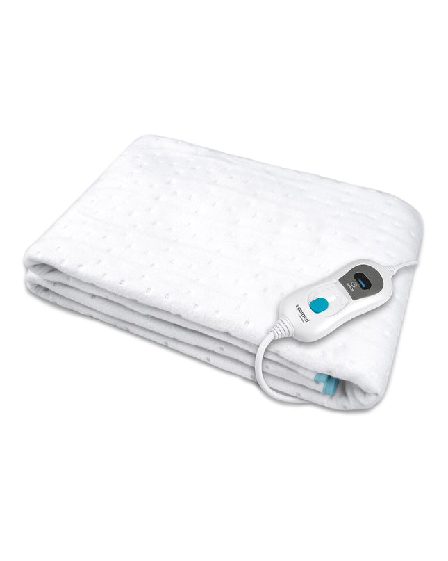 Medisana elektrische bedwarmer 60W for health and personal care, with soft fabric and adjustable temperature controls.