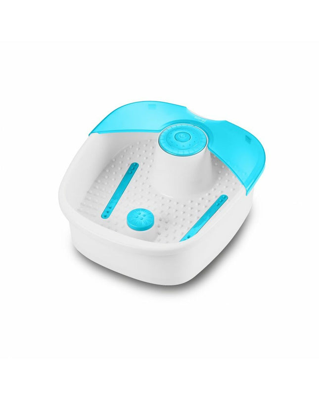 Medisana Voetmasseur for health and personal care, showing the device with textured footpads for relaxing foot massage.