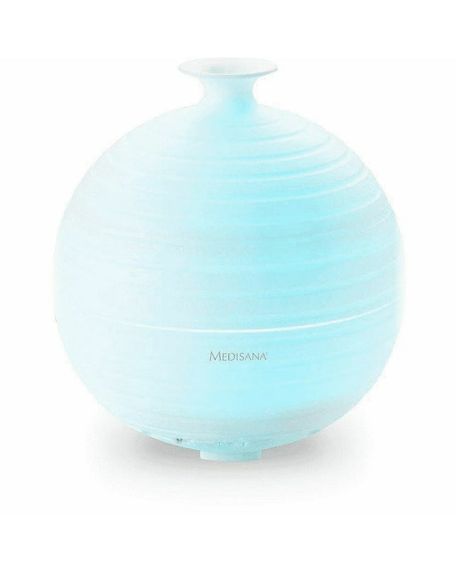 Medisana MED 60082 portable air humidifier and scent diffuser for home and kitchen use, black compact design with control panel
