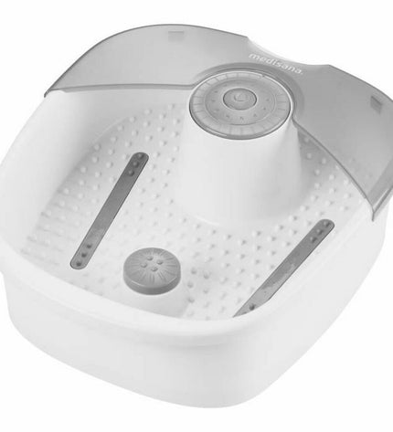 Medisana FS 881 voetmassage apparaat for health and personal care, showing the device with control buttons and foot pads.