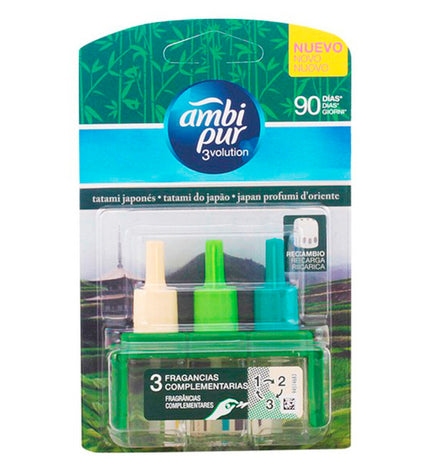 Ambi Pur 3Volution refill for electric air freshener, Tatami Floor scent, 20 ml, home and kitchen decor.