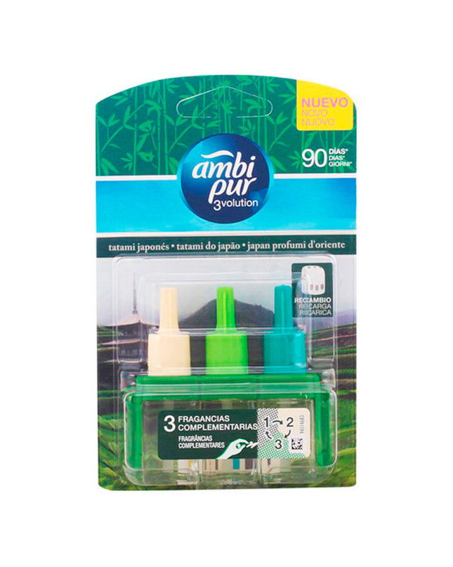 Ambi Pur 3Volution refill for electric air freshener, Tatami Floor scent, 20 ml, home and kitchen decor.