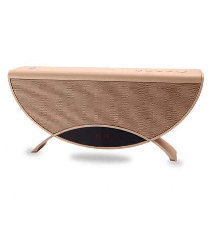 Conceptronic Bluetooth portable speaker in black, compact design, showing buttons and speaker grille for TV and home audio use.