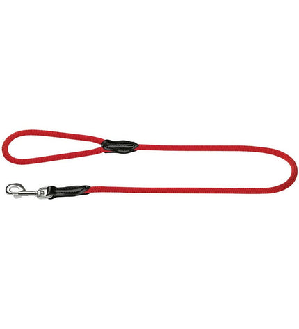 Hunter FREESTYLE red dog leash, 110 cm length, durable nylon material, designed for comfortable control during walks.