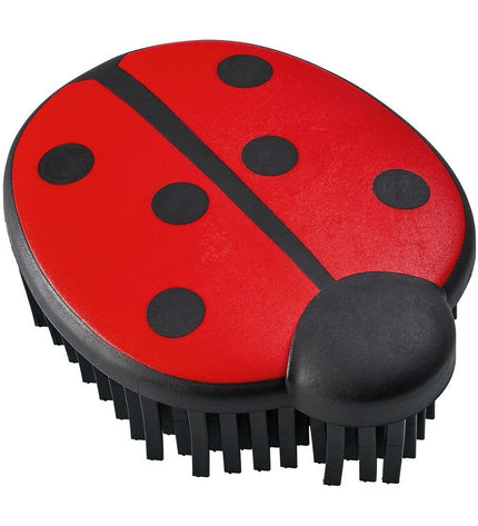 Hunter hondenkam Lieveheersbeestje, roze en groene kam voor hondenverzorging, met lieveheersbeestje design.