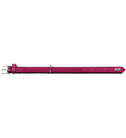 Hunter Softie roze hondenhalsband, 36-44 cm, zachte band voor honden met verstelbare pasvorm en roze kleur.