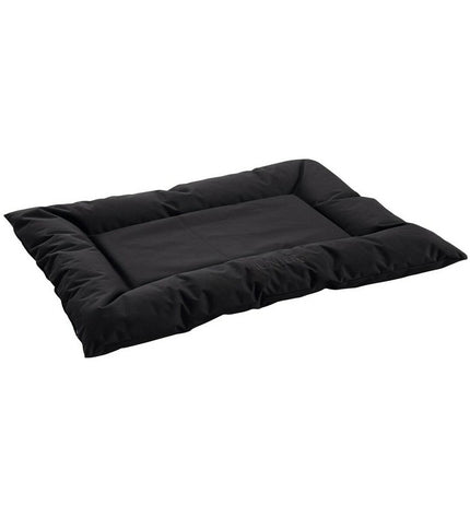 Hunter GENT black dog bed measuring 100x70 cm, featuring a plush surface and supportive cushioning for comfortable pet rest.