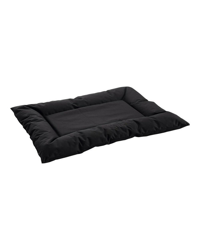Hunter GENT black dog bed measuring 100x70 cm, featuring a plush surface and supportive cushioning for comfortable pet rest.