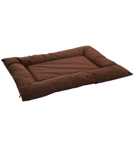 Hunter GENT brown dog bed in 80x60 cm with plush cushion, designed for comfort and durability for medium-sized dogs.