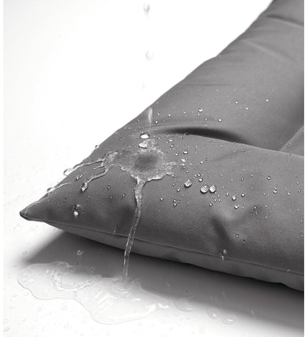 Hunter hondenbed in grijs, 80x60 cm, soft fabric with cushioned sides for comfortable dog rest.
