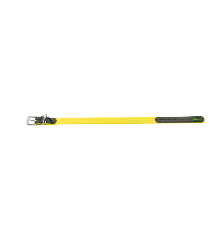 Hunter Convenience dog collar in yellow, size L/XL, adjustable for dogs 53-61 cm, durable pet accessory product image