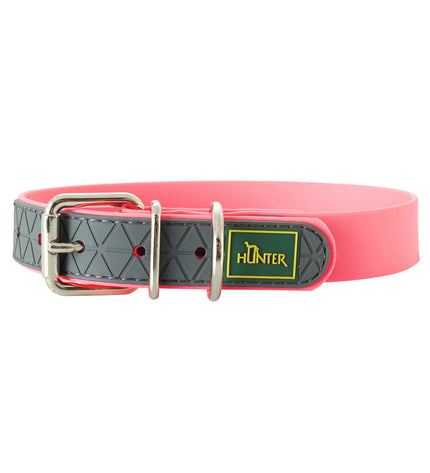 Pink Hunter Convenience dog collar for large dogs, 53-61 cm, made of durable material, designed for comfort and style.
