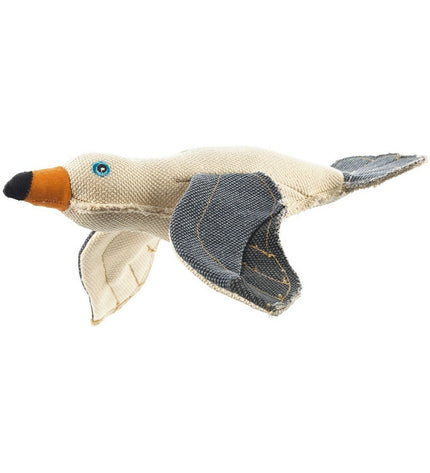 Hunter witte polyester zeemeeuw hondenspeelgoed knuffel voor honden, soft en duurzaam dierproduct geschikt voor hondenliefhebbers