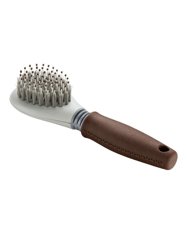Hunter hondenkam for grooming, with sturdy handle and metal teeth, designed for detangling and brushing dogs' fur.