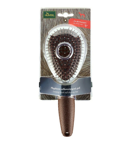 Hunter Zelfreinigende haarborstel for dogs, a self-cleaning grooming brush with durable design, ideal for pet hair removal.