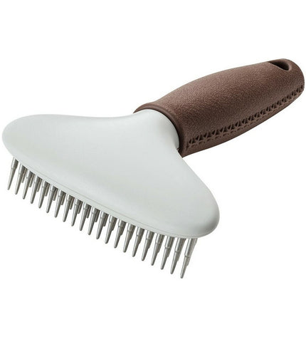 Hunter Ontwar Haarborstel for dogs, a grooming tool with sturdy bristles for detangling and brushing dog fur.