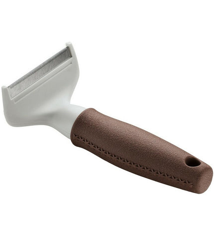 Hunter Dematteerkam for dogs, a grooming comb with metal teeth, designed for removing mats and tangles from dog fur.