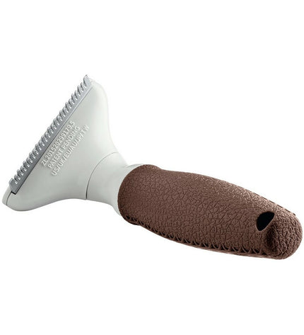 Hunter Dematteerkam for dogs, a grooming tool with fine metal teeth designed for de-matting and brushing dog coats.