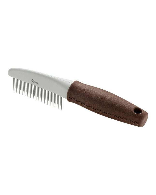 Hunter Bruin plastic dog grooming comb, durable pet grooming tool with fine and wide teeth for dogs.