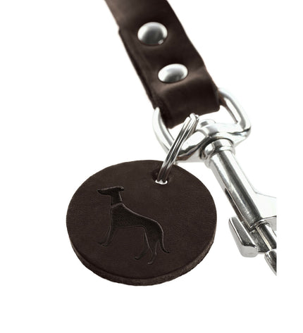 Hunter Bruin 2m adjustable leather dog leash with sturdy design and brass clasp, perfect for walking and training dogs.