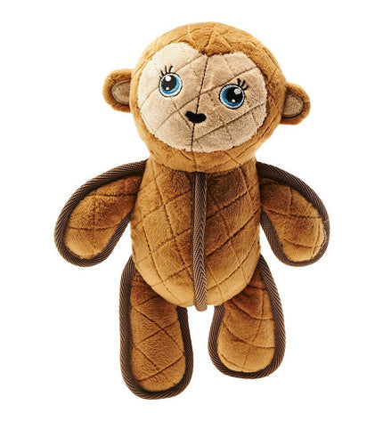 Hunter Togh Toys dog plush toy in brown polyester shaped like a 25 cm dog ape for dogs.