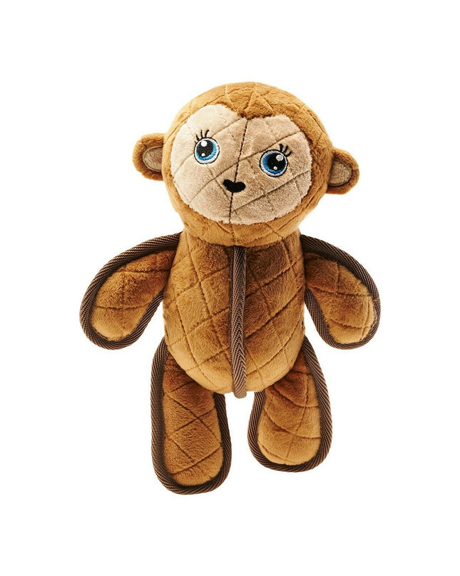 Hunter Togh Toys dog plush toy in brown polyester shaped like a 25 cm dog ape for dogs.