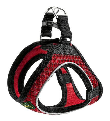 Red Hunter Hilo-Comfort dog harness for small dogs, adjustable 30-35 cm, made of soft and durable material for comfortable control.
