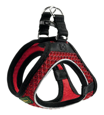Hunter Hilo-Comfort red dog harness for small breeds, adjustable size 42-48 cm, padded and comfortable fit for dogs.