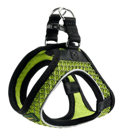 Hunter Hilo-Comfort lemon dog harness for small dogs, XXS size (26-30 cm) with adjustable straps and padded design.