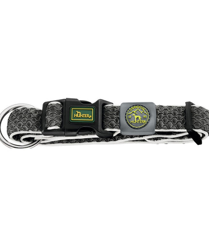 Hunter Vario Plus dog collar in anthracite, size XL (45-70 cm), featuring adjustable wire design for large dogs.
