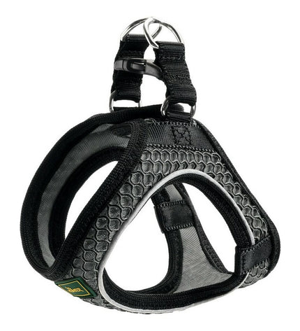 Hunter Hilo-Comfort dog harness in anthracite, XS size, adjustable dog collar with padded design for comfort and control.