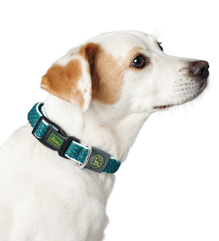 Hunter Vario Basic dog collar in brown, size S (30-43 cm), with adjustable design for comfortable dog wear.