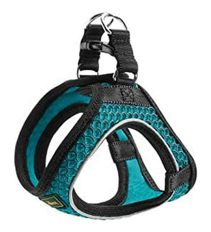 Hunter Hilo-Comfort turquoise dog harness for small breeds, adjustable XS/S size, 37-42 cm, made for comfortable dog walks.