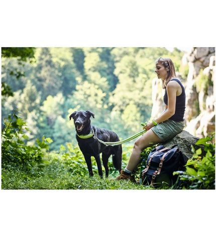Hunter HILO turquoise dog leash 200 cm with sturdy design, ideal for walking and controlling dogs.