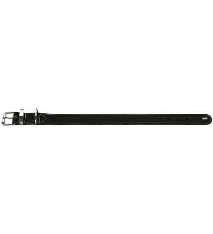 Black Hunter Aalborg dog collar in 24-30 cm size, made for dogs, with a sleek design and sturdy buckle.