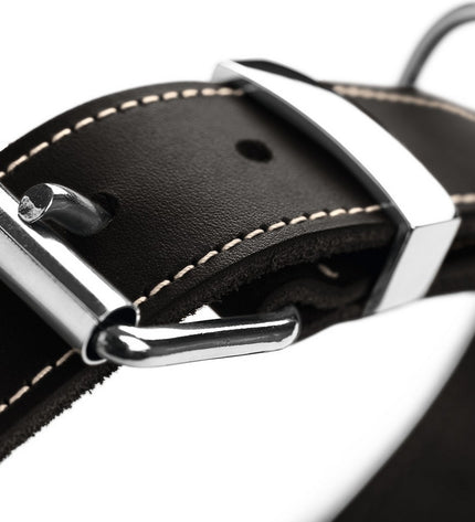 Black Hunter Aalborg dog collar for small to medium dogs, adjustable 30-38 cm, made of durable materials.