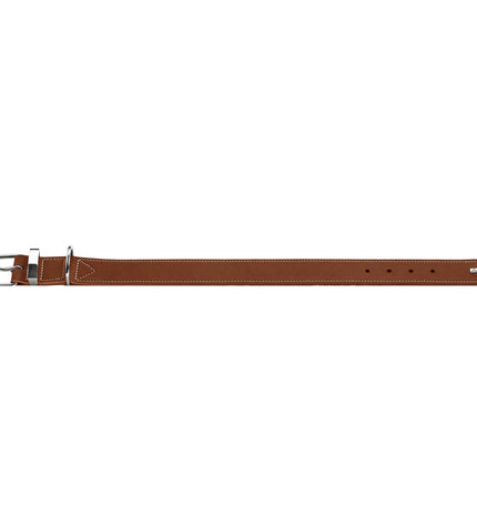 Hunter Aalborg Special Cognac dog collar for medium-sized dogs, 40-48 cm, made of high-quality leather.