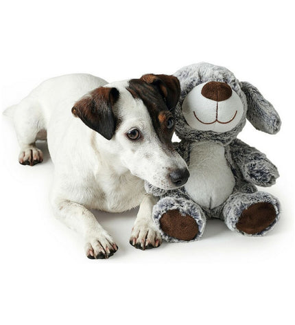 Hunter Faro grijze honden knuffel van polyester, zachte speelgoed voor honden, geschikt voor knuffelen en spelen