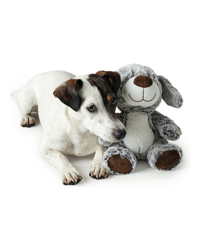 Hunter Faro grijze honden knuffel van polyester, zachte speelgoed voor honden, geschikt voor knuffelen en spelen