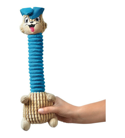 Hunter Granby turquoise interactive dog plush toy in the shape of a rabbit, designed for playful canine engagement.
