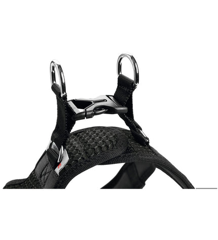 Hunter Hilo Comfort dog harness in anthracite, adjustable for medium/large dogs, with padded straps and durable design.