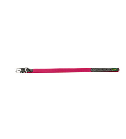 Hunter Convenience dog collar in fuchsia, adjustable for large dogs, featuring a stylish, durable design in vibrant color.
