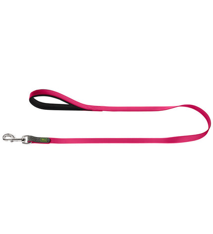 Pink Hunter Convenience dog leash, 2 x 120 cm, durable nylon with comfortable grip, suitable for walking dogs.