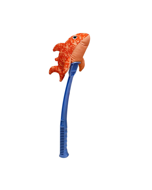 Hunter dog toy made of durable materials, designed for playful dogs, with a colorful and textured surface for chewing and fetching.