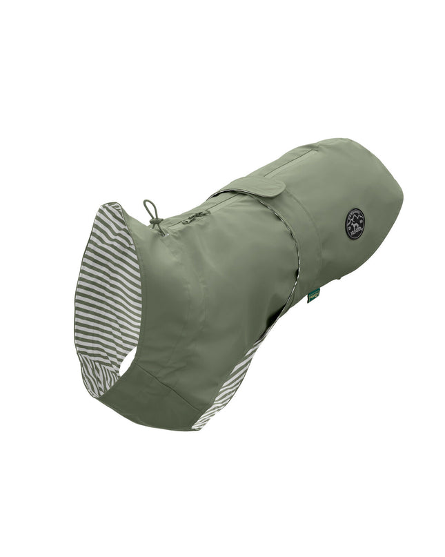 Hunter Milford Groen hondenjas, 50 cm, waterdichte hondenkleding voor bescherming en comfort tijdens wandelingen.