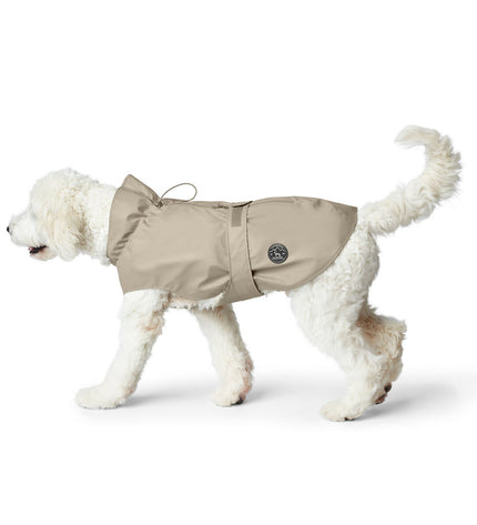 Hunter Milford beige dog coat for small dogs, 30 cm, made of durable material, designed for comfortable outdoor protection.