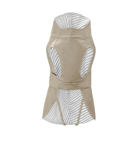Hunter Milford beige dog jacket for medium-sized dogs, 50 cm, with snug fit and durable fabric for outdoor protection.