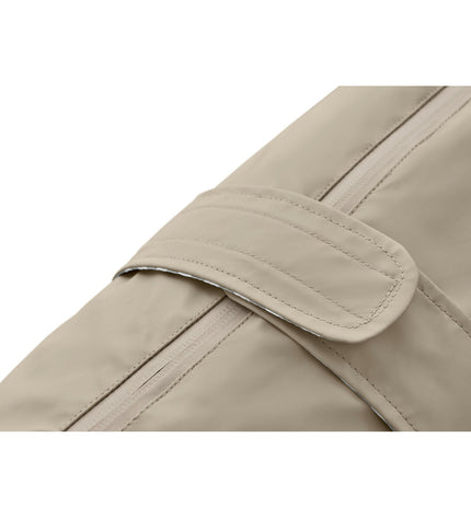 Hunter Milford beige dog jacket, 50 cm, with water-resistant fabric and adjustable straps for outdoor walks.