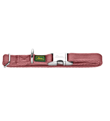 Red Hunter Inari dog collar for large breeds, adjustable 45-65 cm, made of durable material for pets.