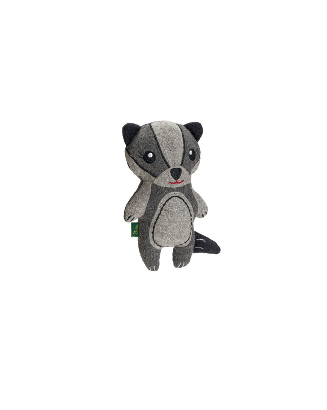 Hunter grijze hondenknuffel gemaakt van 100% gerecycled materialen, zachte en duurzame dierproducten voor honden.